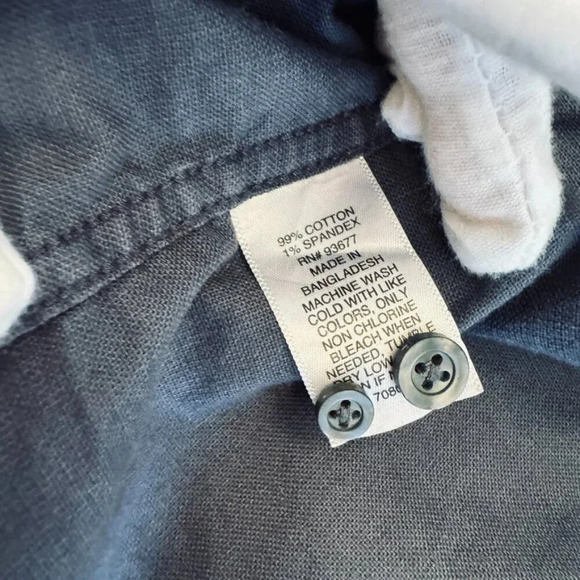 Mutual Weave || Men's Long Sleeve Buttoned Down in Dark Slate XL - Picture 8 of 10